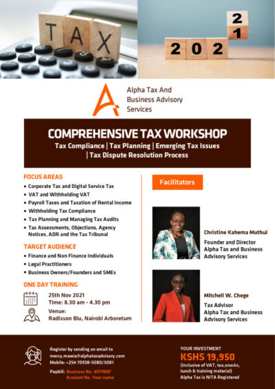 Comprehensive Tax Workshop